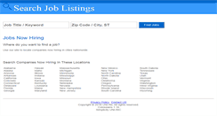 Desktop Screenshot of jobsnowhiring.net